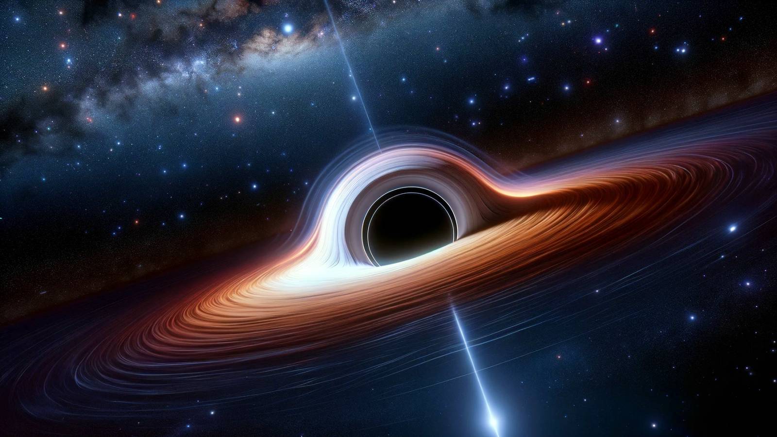universum uit het tijdperk van het zwarte gat