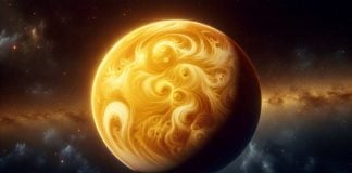 Planeten Venus har en kall atmosfär