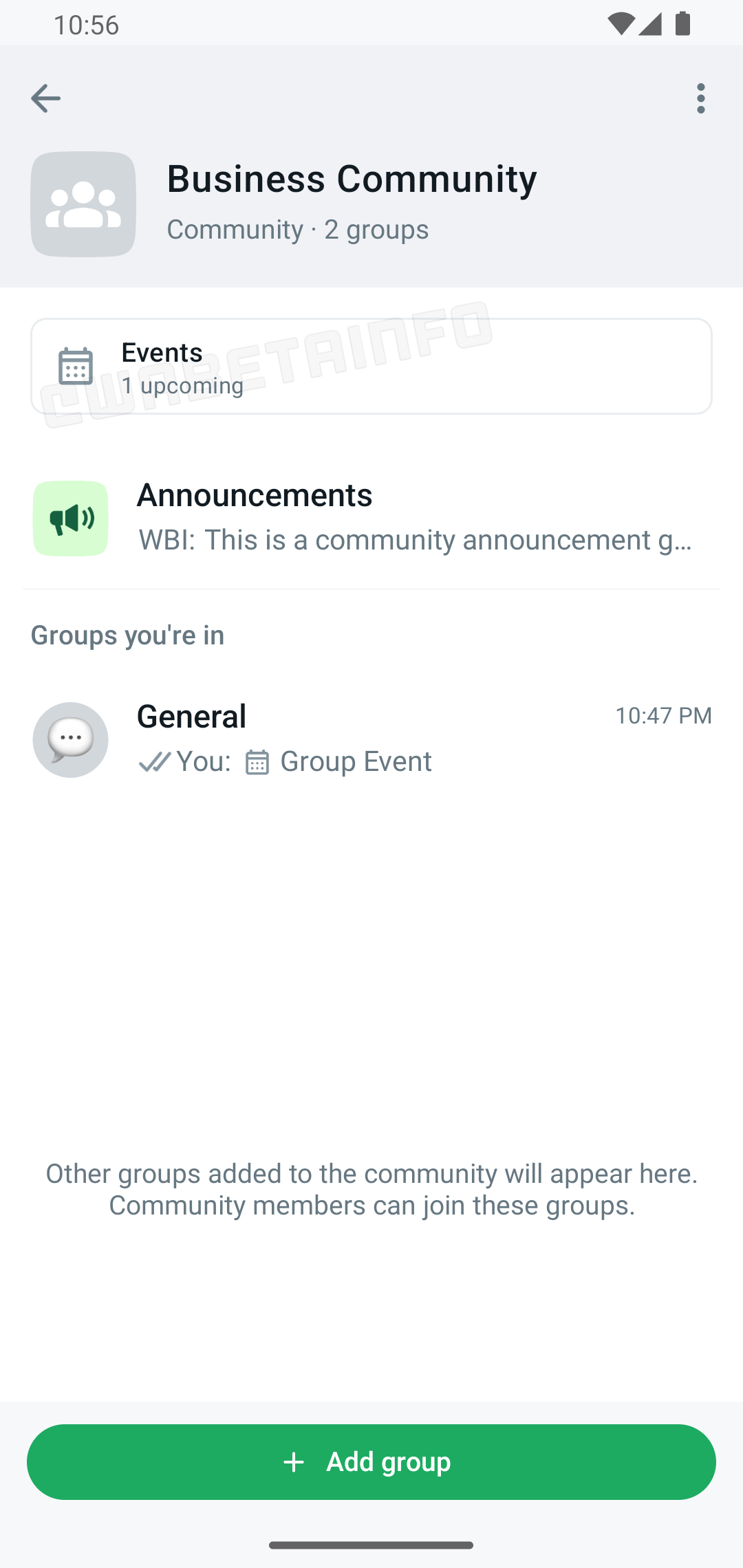 WhatsApp-begivenhedsplanlægning