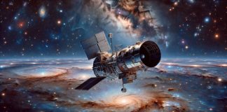 Galaxienkombination des Hubble-Teleskops