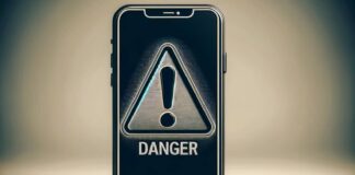 peligro de error de iphone