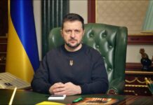 Volodymyr Zelenskys Informationen Die Maßnahmen der Ukraine sind voller Krieg Russland