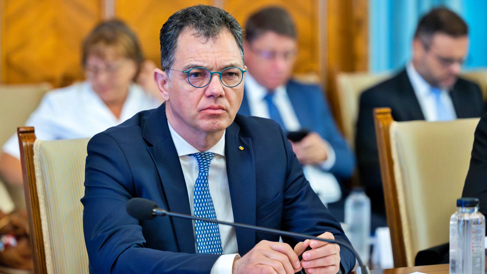 Ekonomiminister SENASTE Ögonblick Verksamhet Stefan-Radu Oprea Rumänien