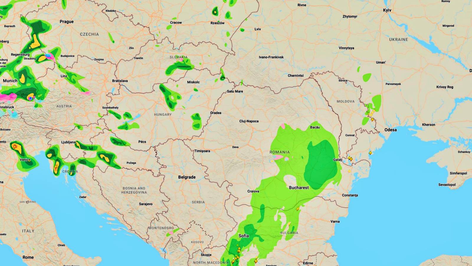 ANM ATENTIONARI Oficiale NOWCASTING Cod PORTOCALIU ULTIM MOMENT Romania 17 Aprilie 2024