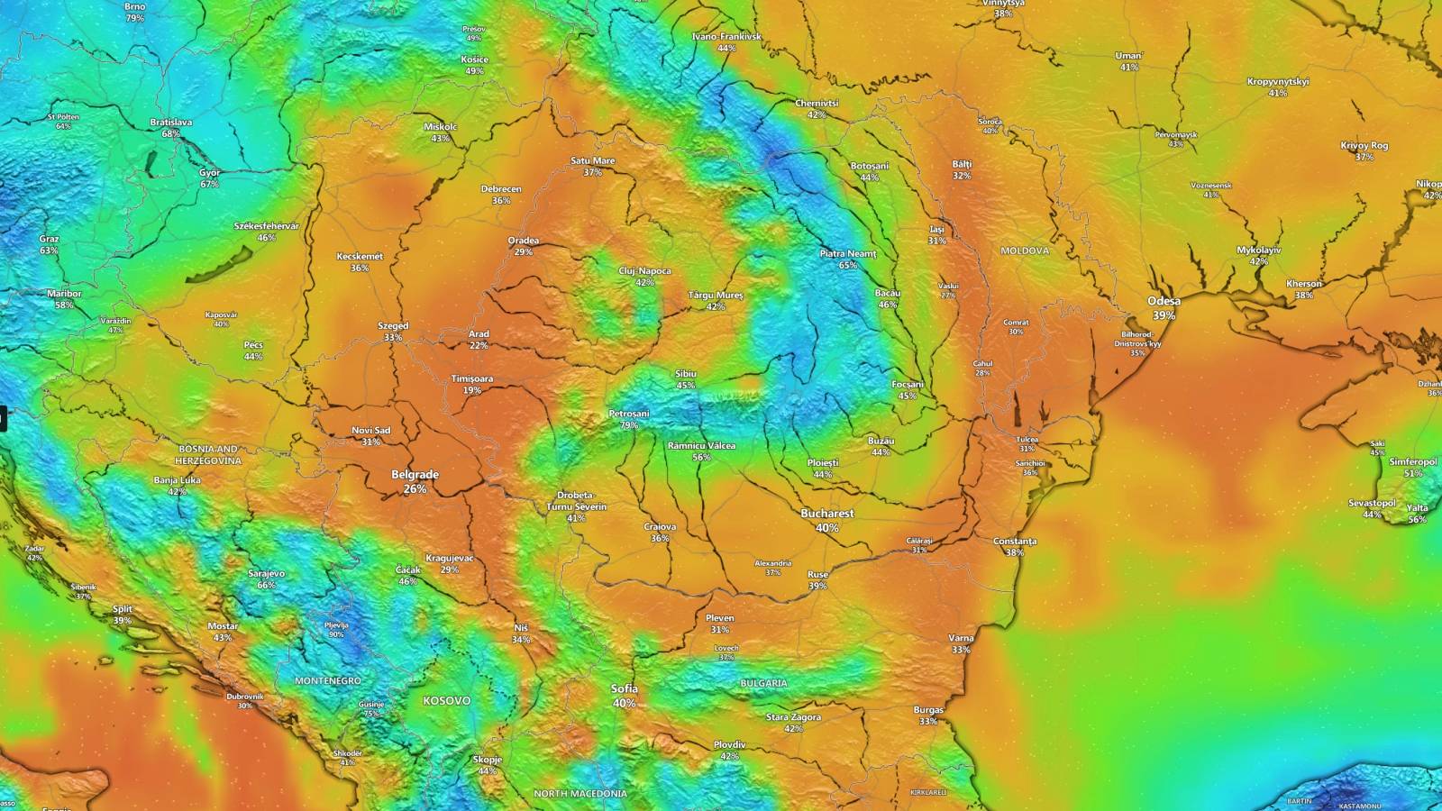 ANM Official Information LAST MOMENT Meteorological Forecast 4 Weeks Romania