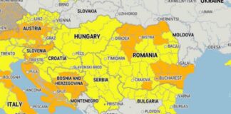 ANM Offizielle Meteo-WARNUNG LAST MOMENT NOWCASTING Rumänien 1. April 2024
