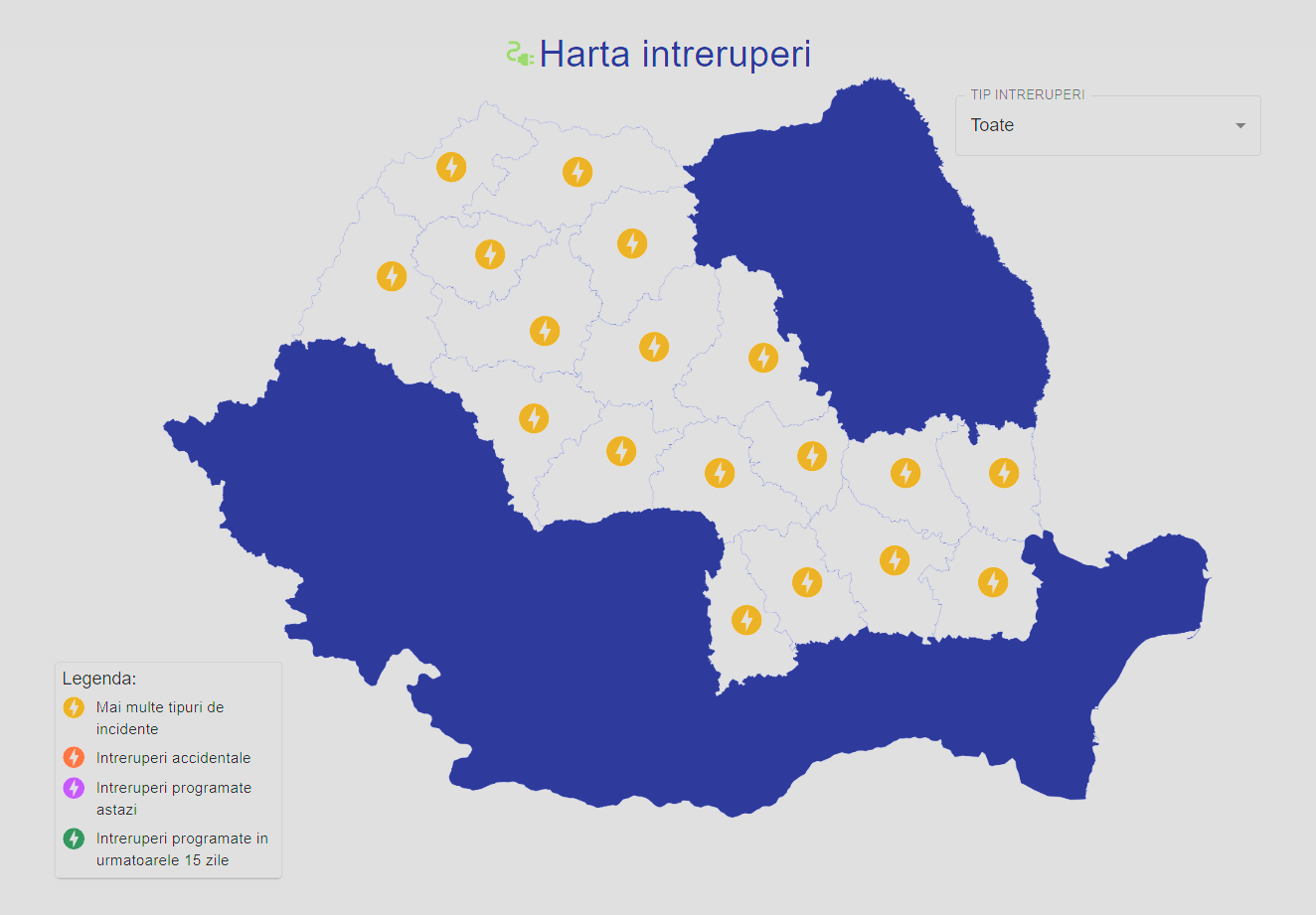 Notificarile ELECTRICA Oficiale ULTIM MOMENT Trebuie Stie Clientii Romania intreruperi harta