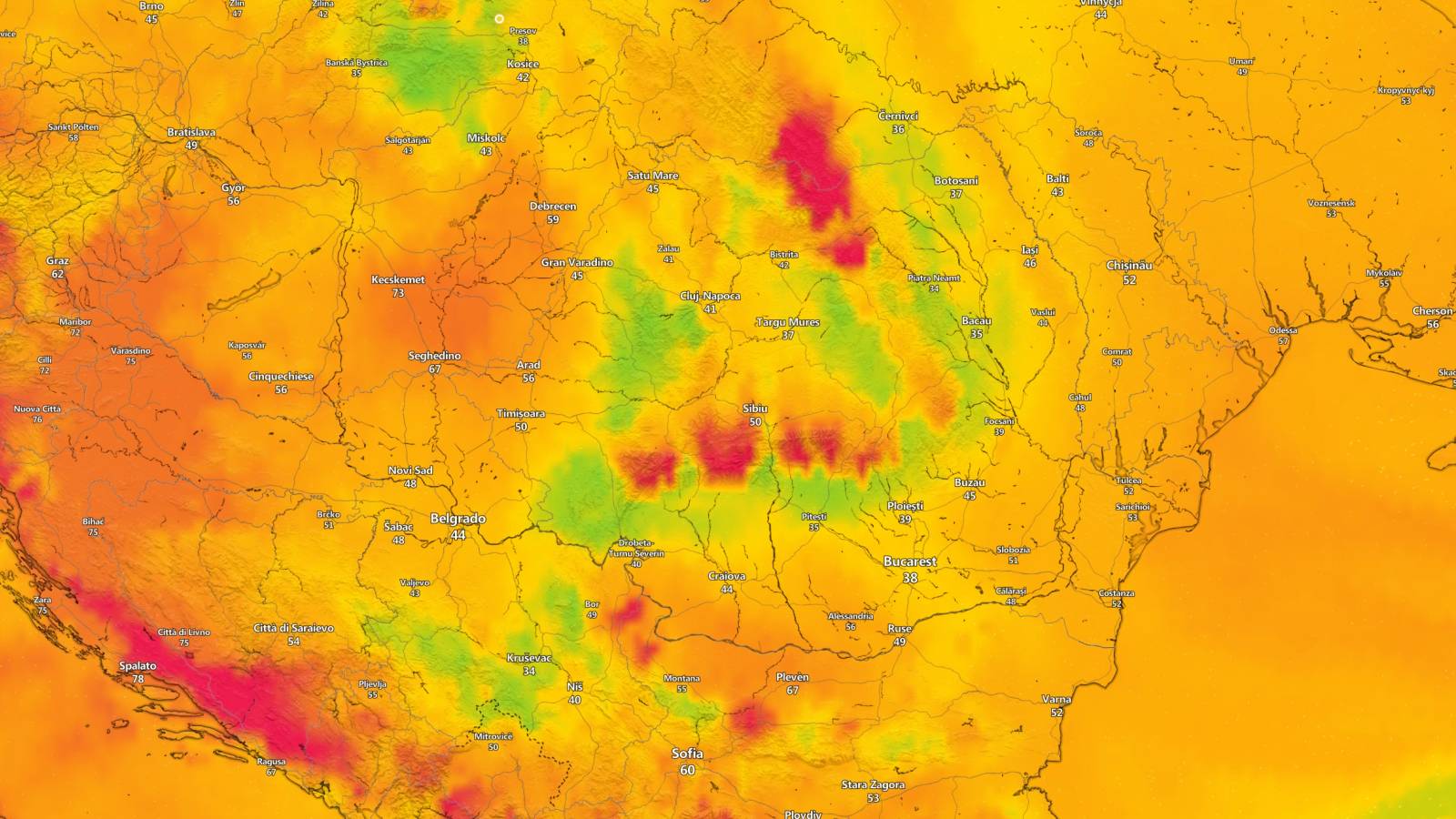 ANM ATENTIONARI Meteo NOWCASTING Cod PORTOCALIU ULTIM MOMENT Romania 22 Mai 2024