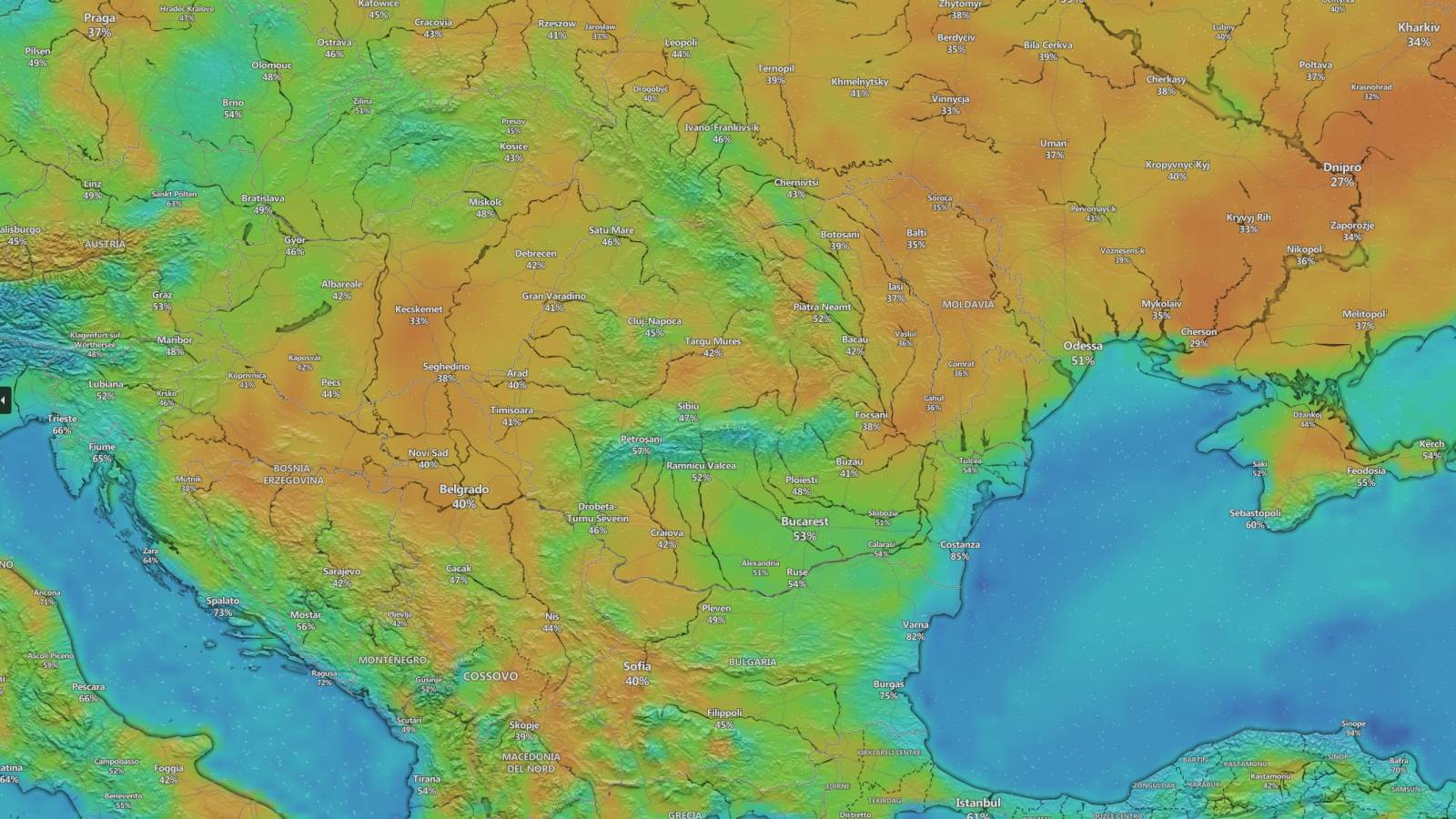 ANM Avertizare Meteorologica Oficiala NOWCASTING ULTIM MOMENT Prima zi Paste Romania