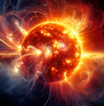 Kraftfullt solutbrott upptäckte allvarlig påverkan på jorden