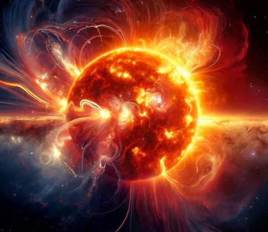 Kraftfullt solutbrott upptäckte allvarlig påverkan på jorden