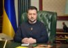 President Volodymyr Zelensky tillkännager i sista minuten tillämpade åtgärder i Ukraina