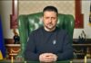 Volodymyr Zelensky mäter officiella tillkännagivanden SISTA ÖKONOMISKT Ukrainas ansträngningar full av krig