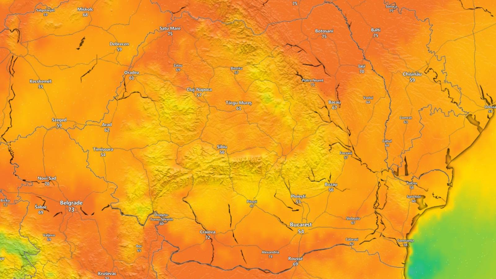 ANM ATENTIONARILE NOWCASTING Meteorologice Oficiale ULTIM MOMENT 24 Iunie 2024 Romania