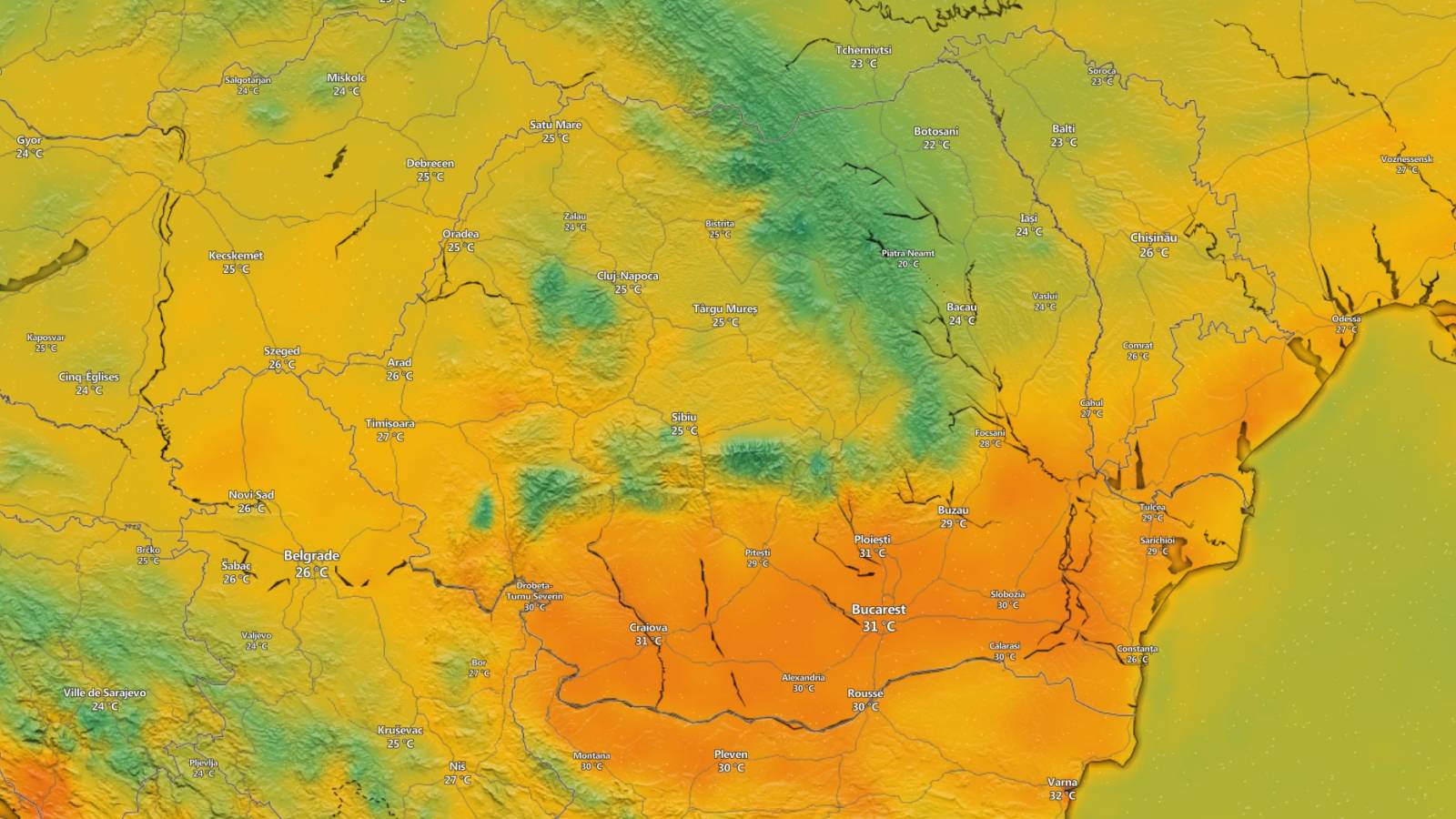 ANM AVERTISMENTELE Cod PORTOCALIU Meteorologice Oficiale ULTIM MOMENT 24 Iunie 2024 Romania