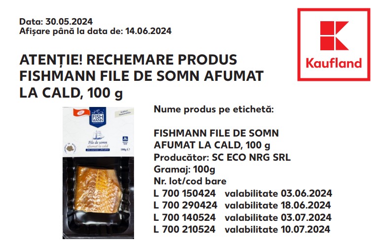 AVERTISMENTUL Alimentar Oficial Kaufland ULTIM MOMENT Toti Clientii Romania rechemare file somn