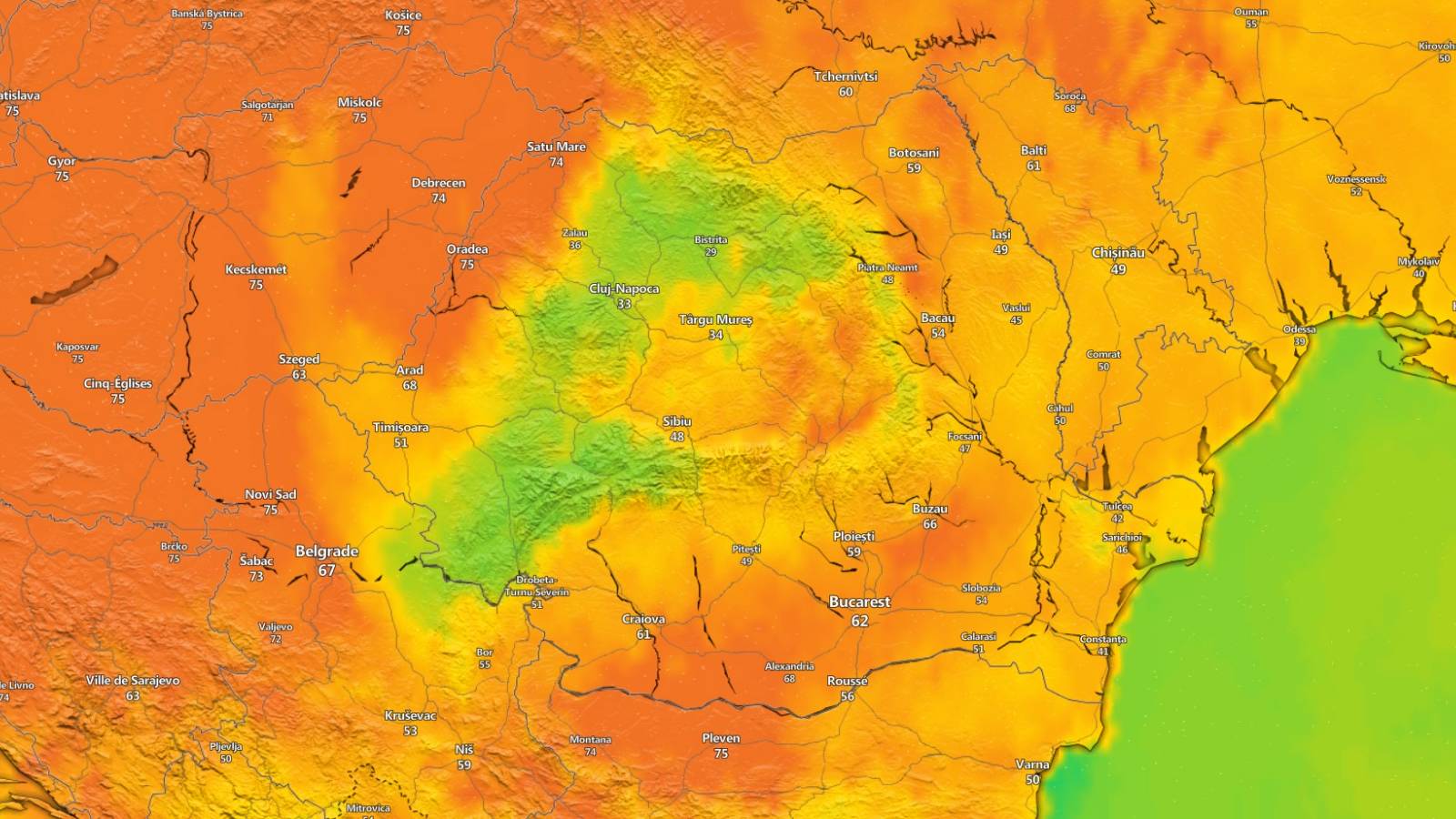 ANM Cod PORTOCALIU ATENTIONARE Meteorologica Oficiala NOWCASTING ULTIM MOMENT 2 Iulie 2024 Romania