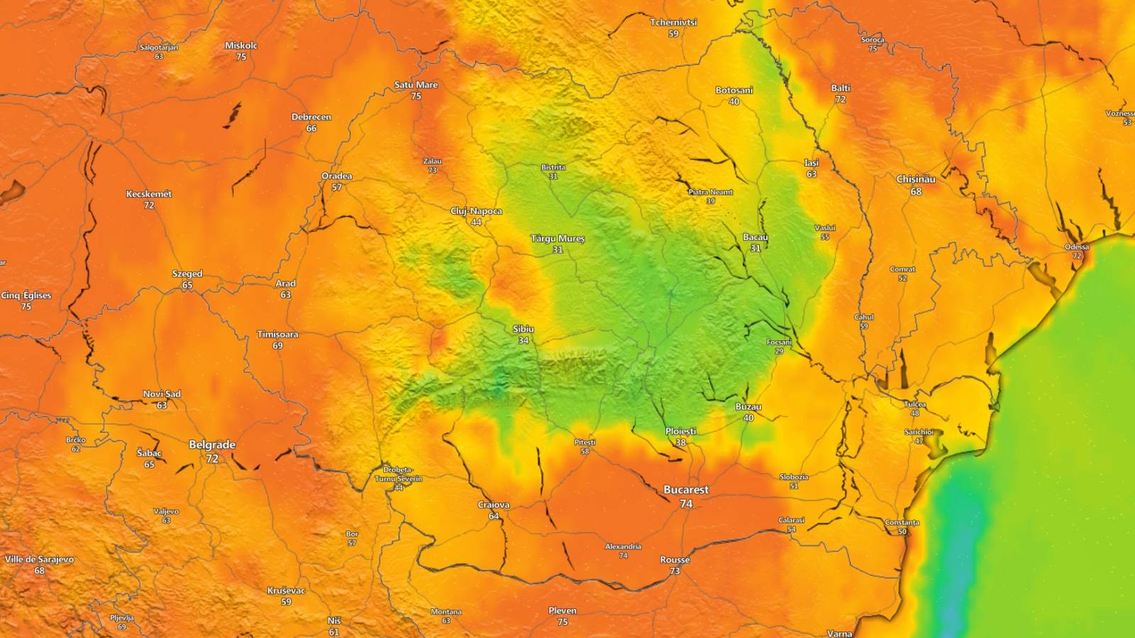 ANM Codurile PORTOCALII NOWCASTING Meteorologice Oficiale ULTIM MOMENT Romania 3 Iulie 2024