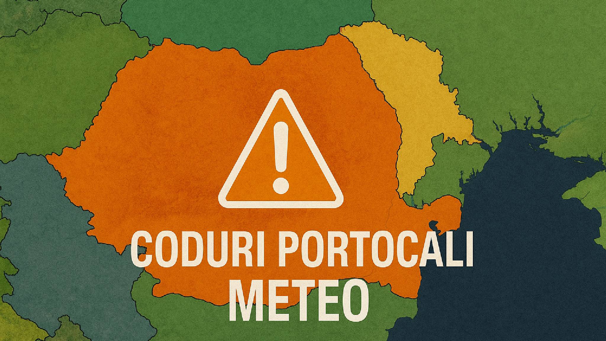 Codurile PORTOCALII Meteorologice ANM Oficiale NOWCASTING de ULTIMA ORA in Romania pe 22 Mai 2025