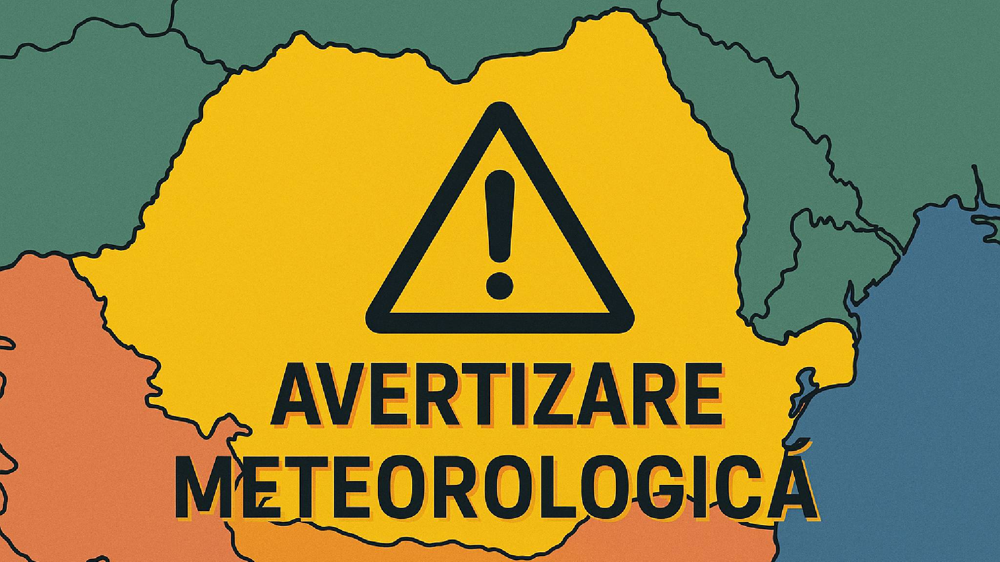 Codul Avertizării Meteo de Ultimă Oră ANM Nowcasting în Data de 13 Iulie 2025 în România