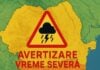AVERTIZAREA Meteorologica Oficiala ANM Nowcasting Vreme Severa Emisa Romania 28 August 2025