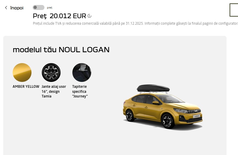 DACIA Logan 2025 20.000 euro
