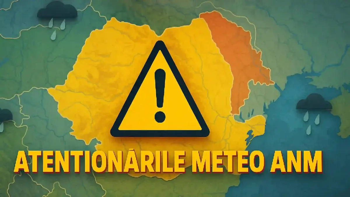 4 Atentionari ANM Meteorologice Oficiale de Ultima Ora din Cauza Vremii Severe si Gerului din Romania pe 12 Ianuarie 2026