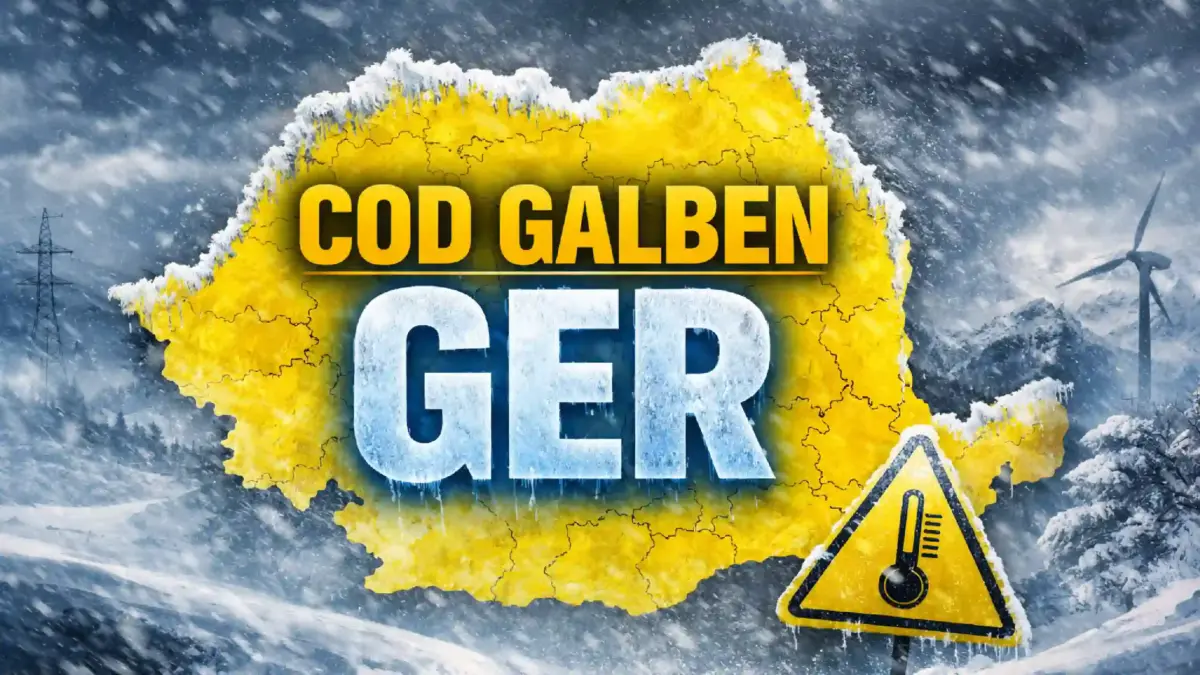Codurile Galbene de Ger Emise de ANM cu Alertele Meteorologice de Ultima Ora pentru Romania pe 10 Ianuarie 2026