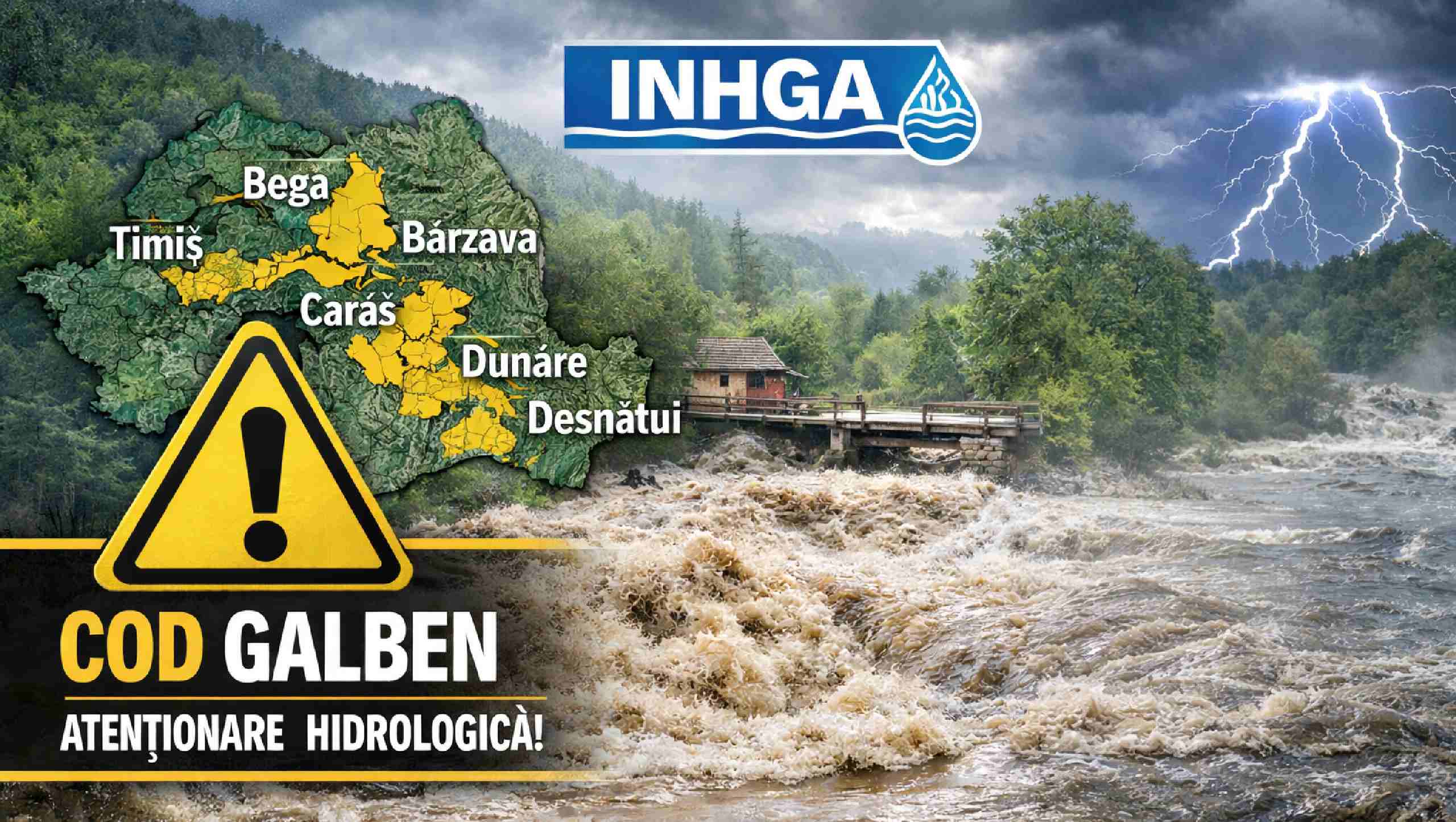 INHGA avertizare meteo 4 ianuarie 2026