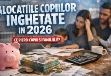 Alocatiilor copiilor vor fi inghetate si in anul 2026. Ce sume vor fi platite in realitate pentru 3.5 milioane de copii alocatiile copiilor inghetate 2026 sume familii romania