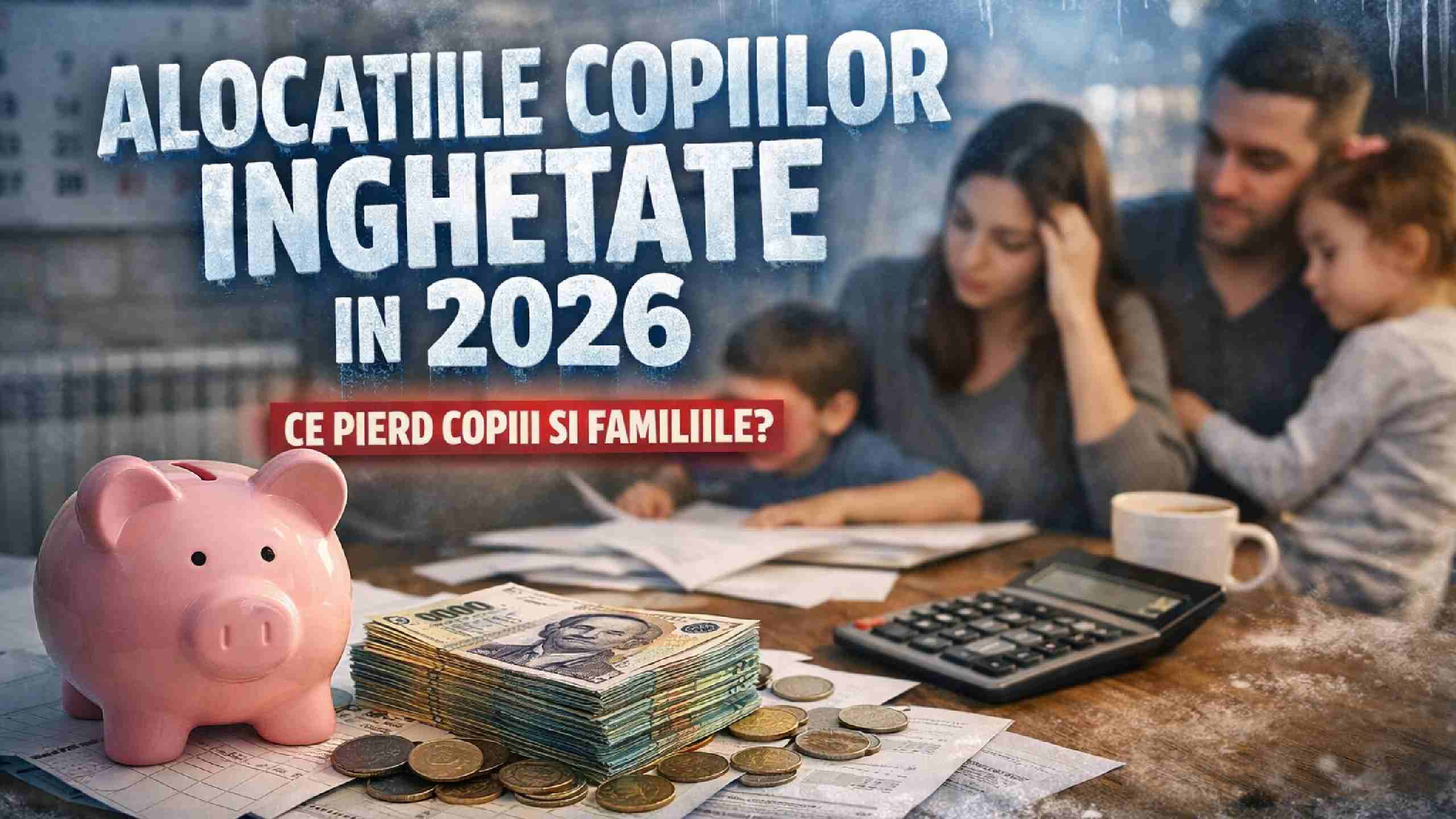 alocatiile copiilor inghetate 2026 sume familii romania