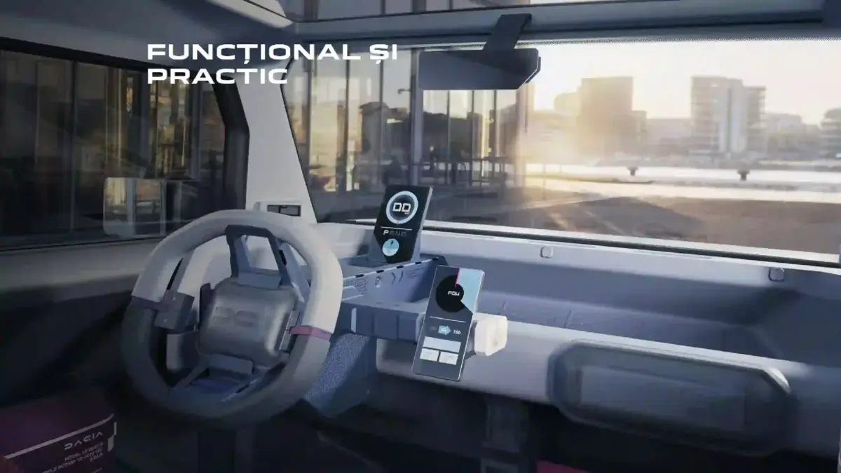 DACIA Hipster foto interior habitaclu. DACIA Hipster foto interior habitaclu.