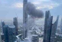 Dubai Atacat din Nou de Iran, Explozii Raportate după Interceptări, Rămășițe Căzute în Oraș dubai atacat 13 martie 2026 iran