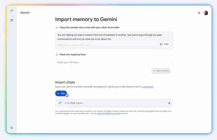Google Gemini Import Istoric Chats Google Gemini Import Istoric Chats