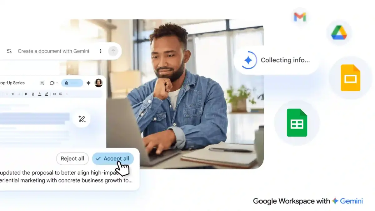 Google Lansează Noutăți Pentru Gemini în Google Docs, Sheets, Slides și Drive
