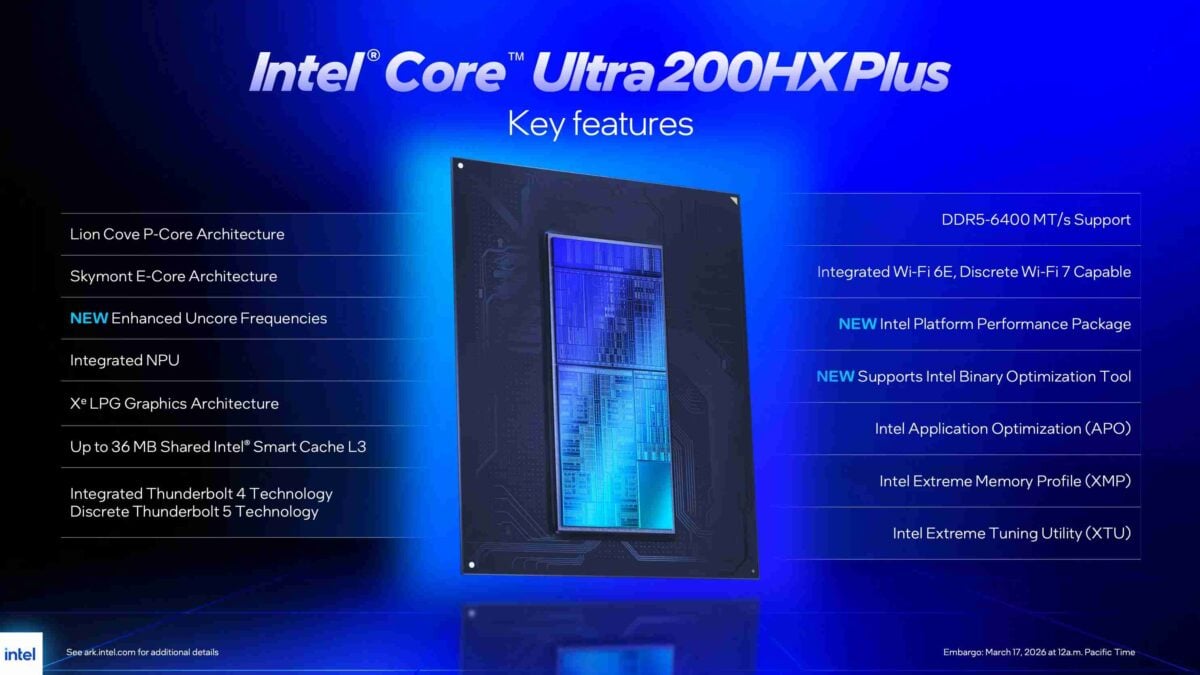Intel Core Ultra 9 200 Hx Plus Specificatii Intel Core Ultra 9 200 Hx Plus Specificatii