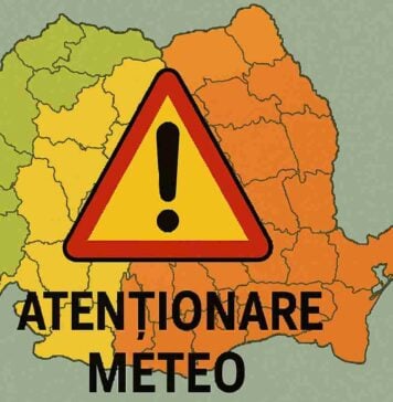 Informare Meteorologica ANM cu o Atentionare de Vant Emisa Oficial pentru Romania pe 22 Martie 2026