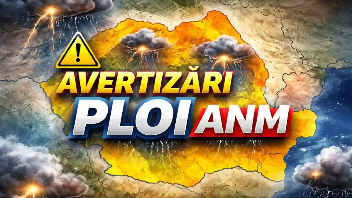Administrația Națională de Meteorologie Publică Avertizări de Ploi Torențiale, Vânt Puternic și Descărcări Electrice în România