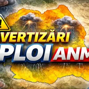 Administrația Națională de Meteorologie Publică Avertizări de Ploi Torențiale, Vânt Puternic și Descărcări Electrice în România