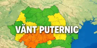 Alertă Nowcasting de VÂNT Puternic Emisă de Administrația Națională de Meteorologie pe 23 Aprilie 2026 în România