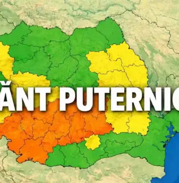 Alertă Nowcasting de VÂNT Puternic Emisă de Administrația Națională de Meteorologie pe 23 Aprilie 2026 în România