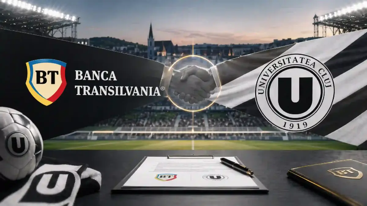 BANCA Transilvania si FC Universitatea Cluj Anunță Extinderea Sponsorizării până în 2030 BANCA Transilvania si FC Universitatea Cluj Anunță Extinderea Sponsorizării până în 2030