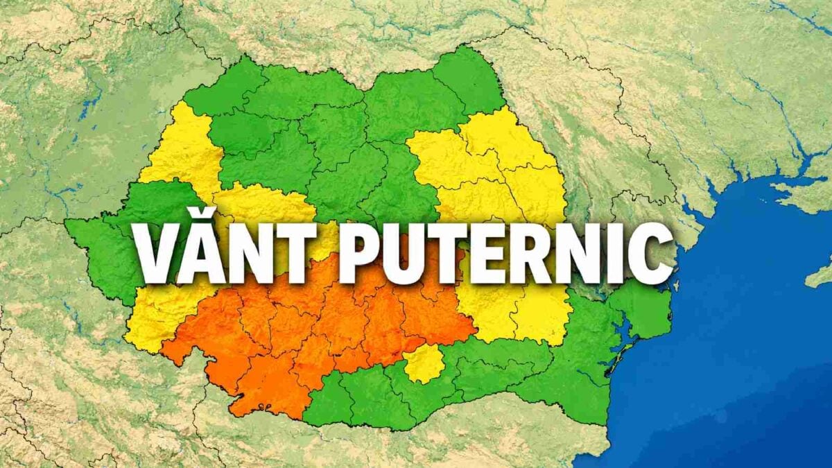 Cod Galben Meteorologic ANM pentru Vânt Puternic Emis în România pe 14 Aprilie 2026 Cod Galben Meteorologic ANM pentru Vânt Puternic Emis în România pe 14 Aprilie 2026