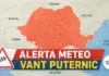 Cod PORTOCALIU Meteo de Ultimă Oră pentru Vânt Puternic Emis de Administrația Națională de Meteorologie în România pe 23 Aprilie 2026