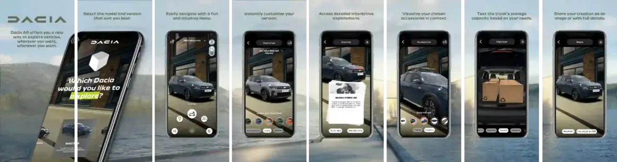 DACIA AR aplicatie masini DACIA DACIA AR aplicatie masini DACIA