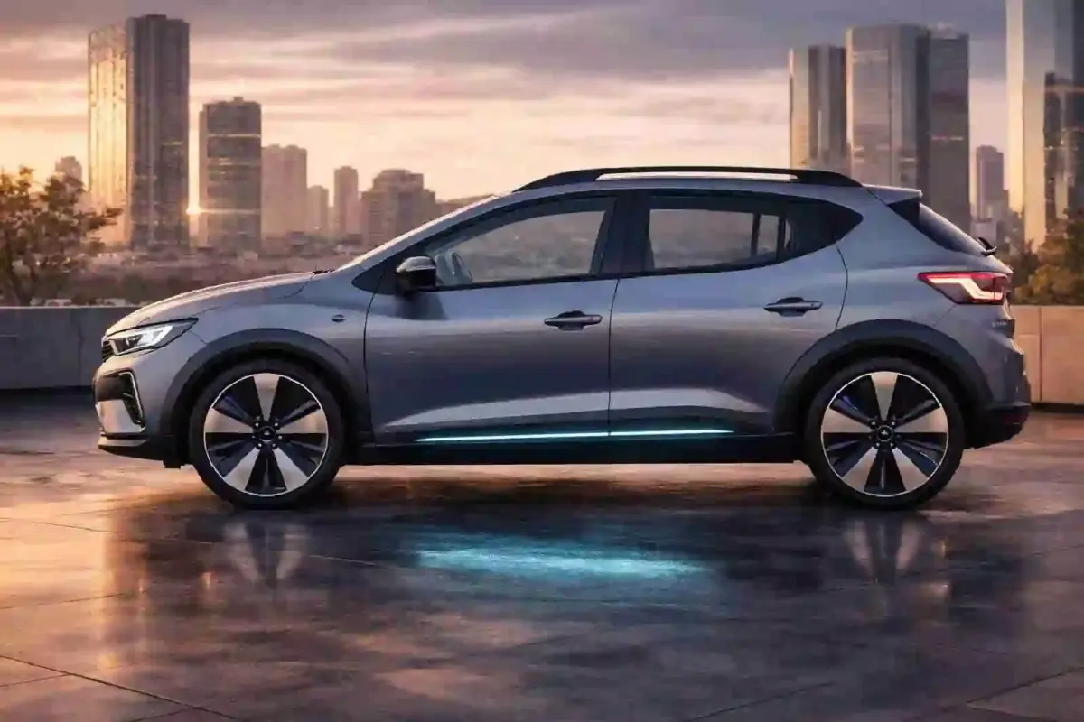 DACIA Sandero 2028 electrica lateral DACIA Sandero 2028 electrica lateral