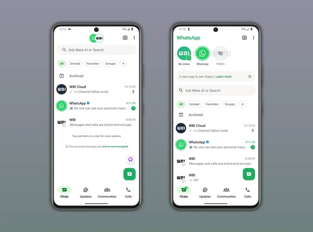 Schimbarile WhatsApp pentru actualizarile de stare pe iPhone si Android Schimbarile WhatsApp pentru actualizarile de stare pe iPhone si Android