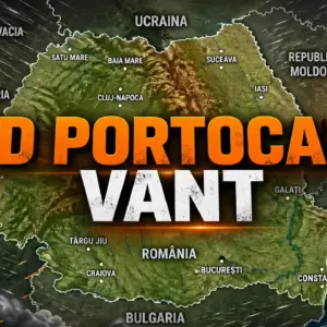 Vânt Puternic Anunțat cu Noi Coduri PORTOCALII Emise de Administrația Națională de Meteorologie în România pe 25 Aprilie 2026