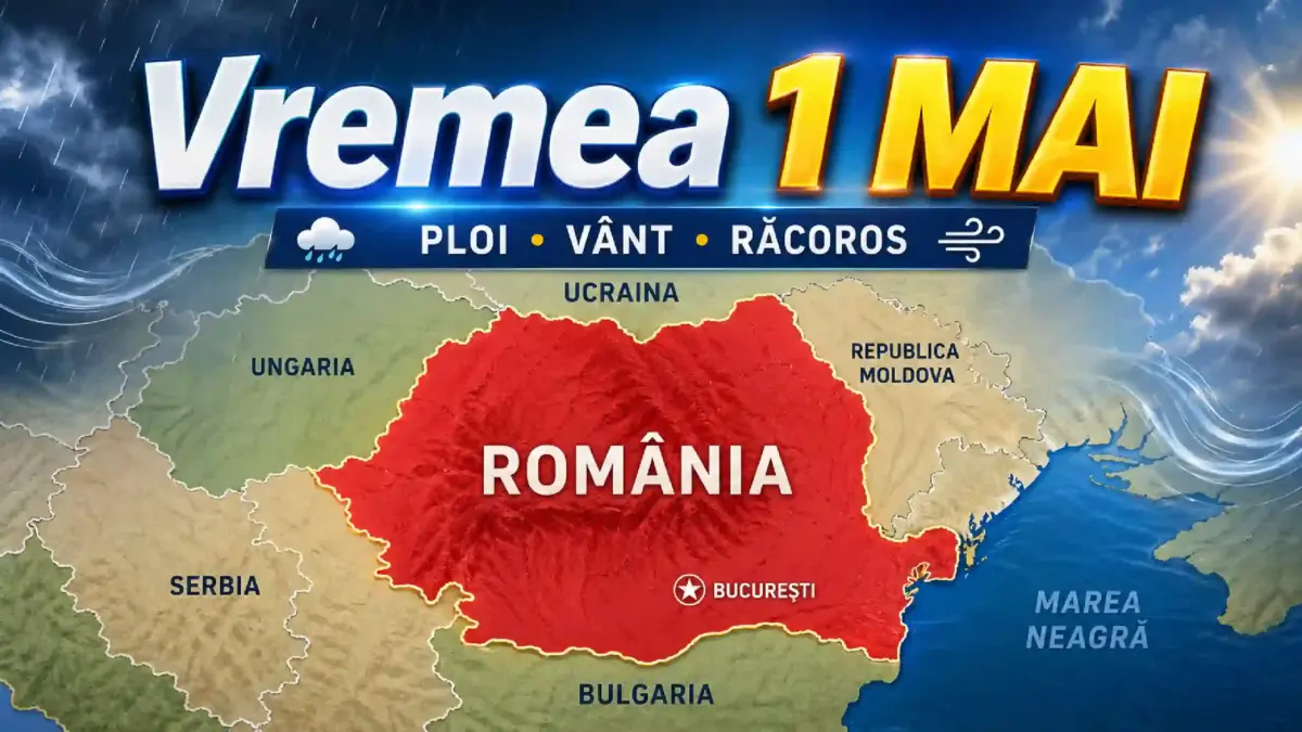 Vremea de 1 Mai in Romania, Administratia Nationala de Meteorologie Anunta Vant, Ploi, care vor fi Temperaturile