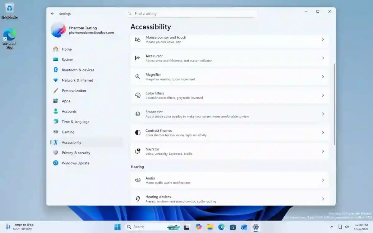 Windows 11 screen tint Windows 11 screen tint